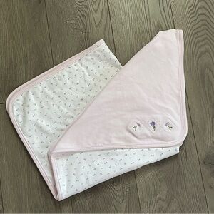 Vintage Gymboree 2001 Pretty in Pink Floral Baby Blanket